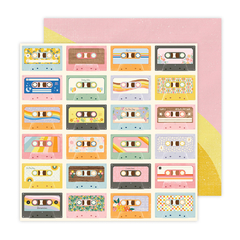 Jen Hadfield Design - Coleção Flower Child - Papel para Scrapbook - Groove Thing 34014125