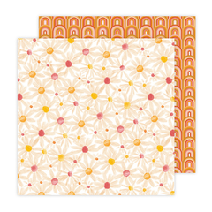 Jen Hadfield Design - Coleção Flower Child - Kit 24 Papéis dupla face para Scrapbook