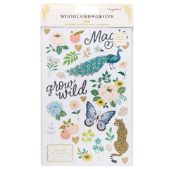 Maggie Holmes Design - Coleção Woodland Grove - Bloco de Adesivos