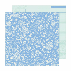 Bea Valint Design - Coleção Poppy and Pear - Papel para Scrapbook - Blue Skies 34022173