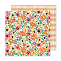 American Crafts - Coleção April and Ivy - Papel para Scrapbook - Bright Blossoms 34025575