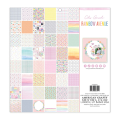 Celes Gonzalo Design - Coleção Rainbow Avenue - Bloco de Papeis para Scrapbook tamanho 30x30 cm (12x12 polegadas) - comprar online