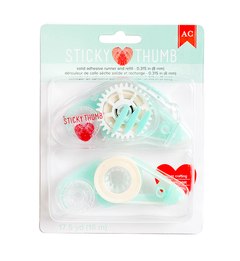 American Crafts - Sticky Thumb - Fita adesiva permanente com refil