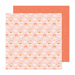Pebbles - Coleção Sunny Bloom - Kit 12 Papéis para Scrapbook