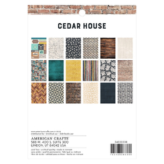 American Crafts - Coleção Cedar House - Bloco de Papéis 15,2x20,3cm - comprar online