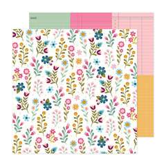 Pink Paislee - Coleção Joyful Notes - Kit 12 Papéis para Scrapbook