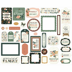 Echo Park - Coleção Family - Die cuts Frames & Tags - comprar online