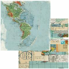 Imagem do 49 and Market - Coleção Wherever - Kit 10 Papéis para Scrapbook 30x30 cm (12x12 polegadas)