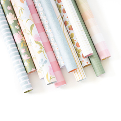Pinkfresh Studio - Coleção Lovely Blooms - Bloco de papéis para Scrapbook 30x30 cm (12x12 polegadas) na internet