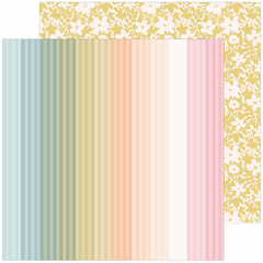 Pinkfresh Studio - Coleção Lovely Blooms - Bloco de papéis para Scrapbook 30x30 cm (12x12 polegadas)