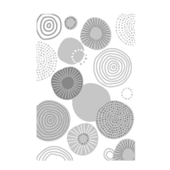 Sizzix - Placa de relevo com impressões texturizadas em 3D - Abstract Rounds na internet