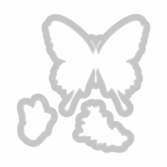 Sizzix - Facas de Corte + Carimbos - Framelits Dies - Butterfly Birthday - comprar online