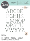 Sizzix - Facas de Corte - Thinlits Dies - Elegant Capitals