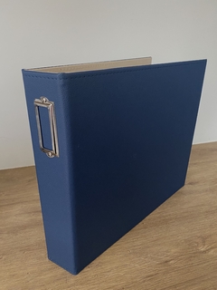 Imagem do ÁLBUM NACIONAL GI DEMELLO para Scrapbook tamanho 30,5x30,5cm (12"x 12") - Cor Azul Marinho