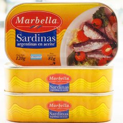 Sardinas envasadas en aceite