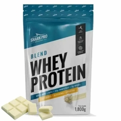 BLEND WHEY PROTEIN-REFIL SABOR CHOCOLATE BRANCO 1,8KG-SHARK PRO