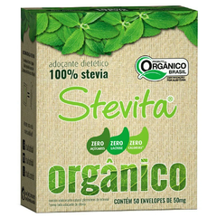 ADOÇANTE DIETÉTICO SACHE ORGÂNICO 50X50MG - STEVITA