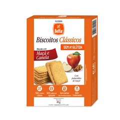 BISCOITO CLÁSSICOS MAÇÃ COM CANELA 86G - OLVEBRA BELFAR