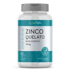 ZINCO QUELATO BISGLICINATO 60 CÁPSULAS 500 MG - LAUTON