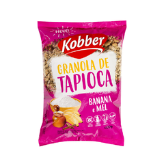 GRANOLA DE TAPIOCA BANANA E MEL 600G - KOBBER