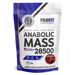 ANABOLIC MASS 28500 CHOCOLATE COM MORANGO 3KG - PROFIT