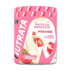 PASTA DE AMENDOIM MORANGO 600G - NUTRATA