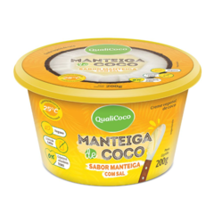 MANTEIGA DE COCO SABOR MANTEIGA COM SAL 200G - QUALICOCO