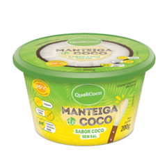 MANTEIGA DE COCO SABOR COCO SEM SAL 200G - QUALICOCO