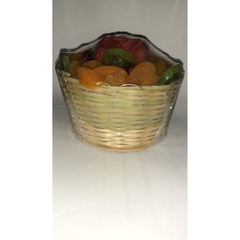 CESTA DE FRUTAS SECAS NATALINAS PEQUENA (TÂMARAS E DAMASCO) - comprar online