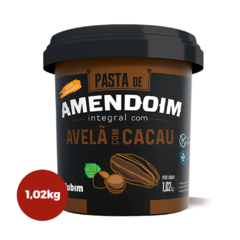 PASTA DE AMENDOIM INTEGRAL COM AVELÃ E CACAU 1KG - MANDUBIM