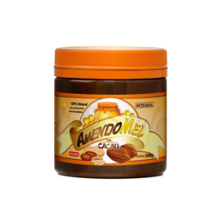 PASTA DE AMENDOIM INTEGRAL COM CACAU 500G - AMENDOMEL