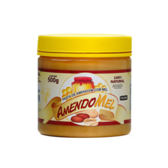 PASTA DE AMENDOIM COM MEL INTEGRAL 500G - AMENDOMEL