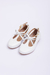 Sapato Liz Laço Branco Verniz - Flora Minha - Roupas para crianças