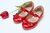 Sapato Laços Vermelho 25 - Flora Minha - Roupas para crianças