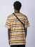 Camiseta Blunt Striped Listrada Marrom