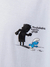 Camiseta Lost + Smurfs Gargamel Shadow Branca