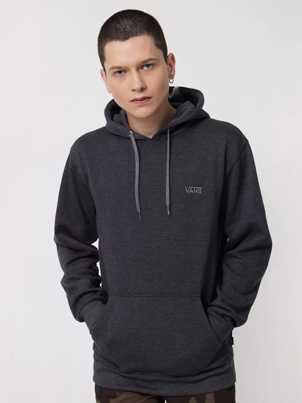 Moletom Canguru Vans Core Basic Po Fleece Cinza Escuro