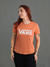 Camiseta Feminina Vans Flying V Crew Terracota