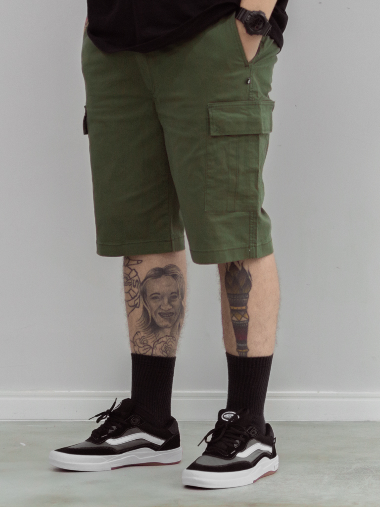 Bermuda Drama Verde Militar Cargo
