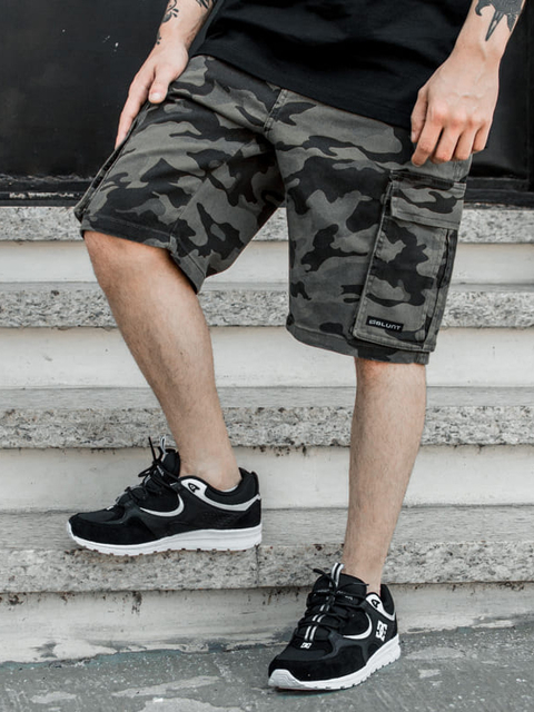 Bermuda camuflada store sarja