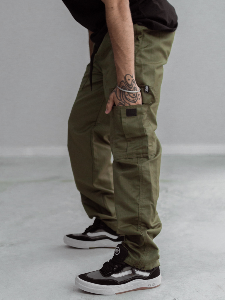 Calça rip stop verde sales