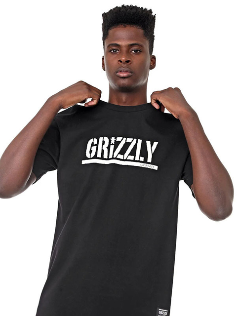 Camisa grizzly preta sale