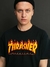 Camiseta Thrasher Flame Logo Preto