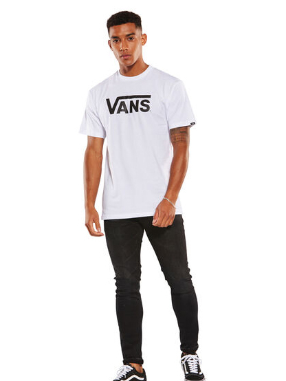 Camiseta vans classic branca best sale