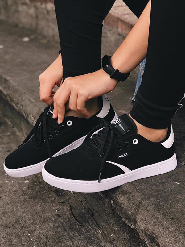 Tenis hocks hotsell preto feminino