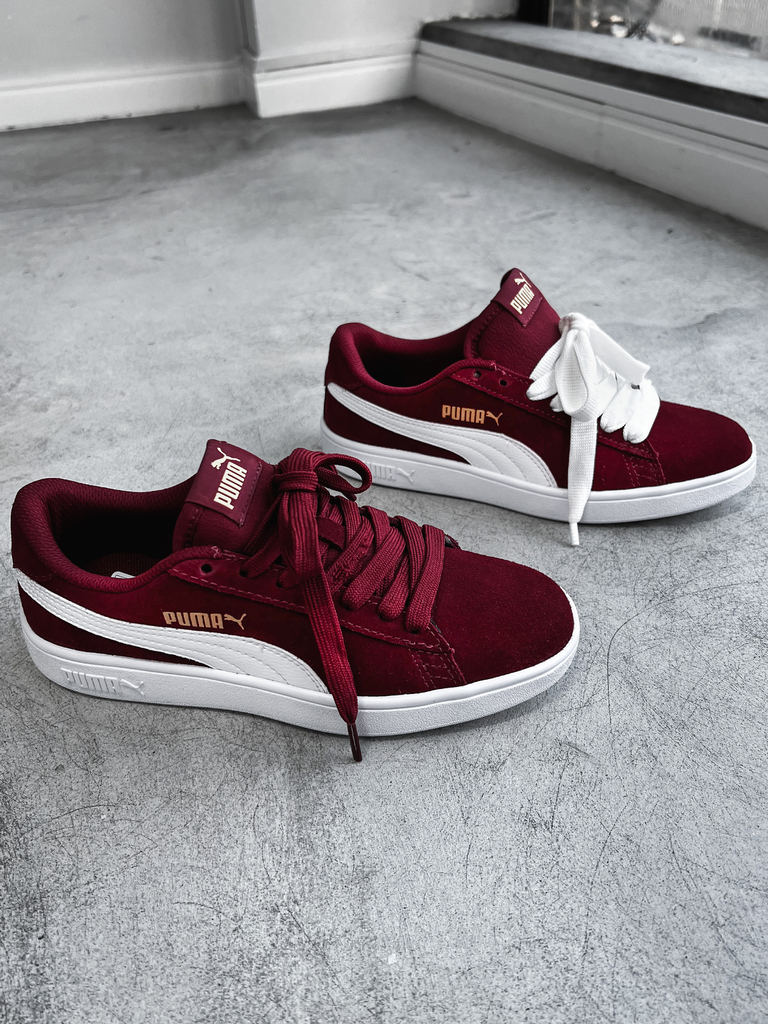 Tênis Puma Smash V2 WNS BDP Marsala Branco