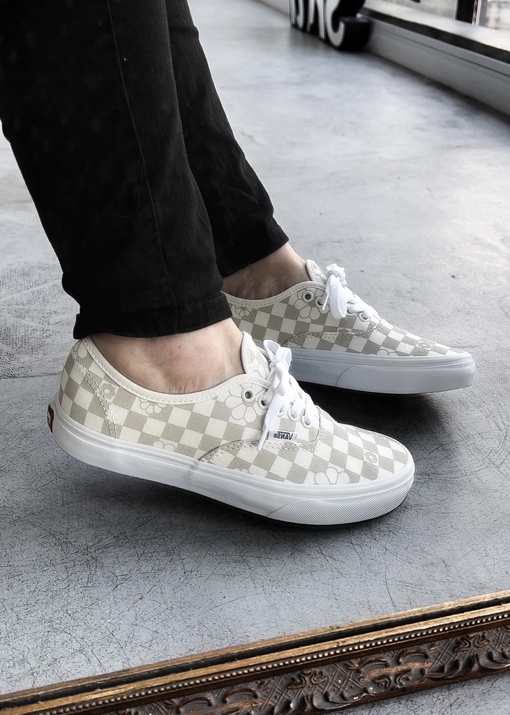T nis Vans Authentic Floral Mashmallow Off White