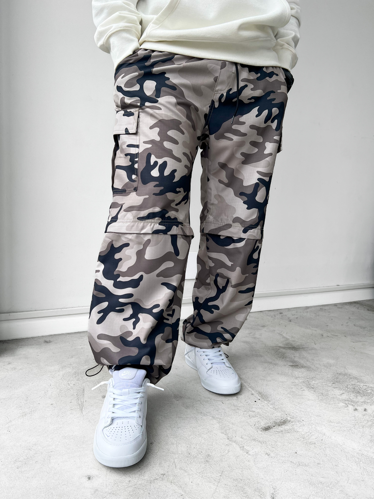 Calça Cargo Dc Zipop Oversize Camuflada