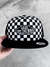 Boné Aba Reta Infantil Vans Patch Trucker Plus Checkerboard Preto Branco