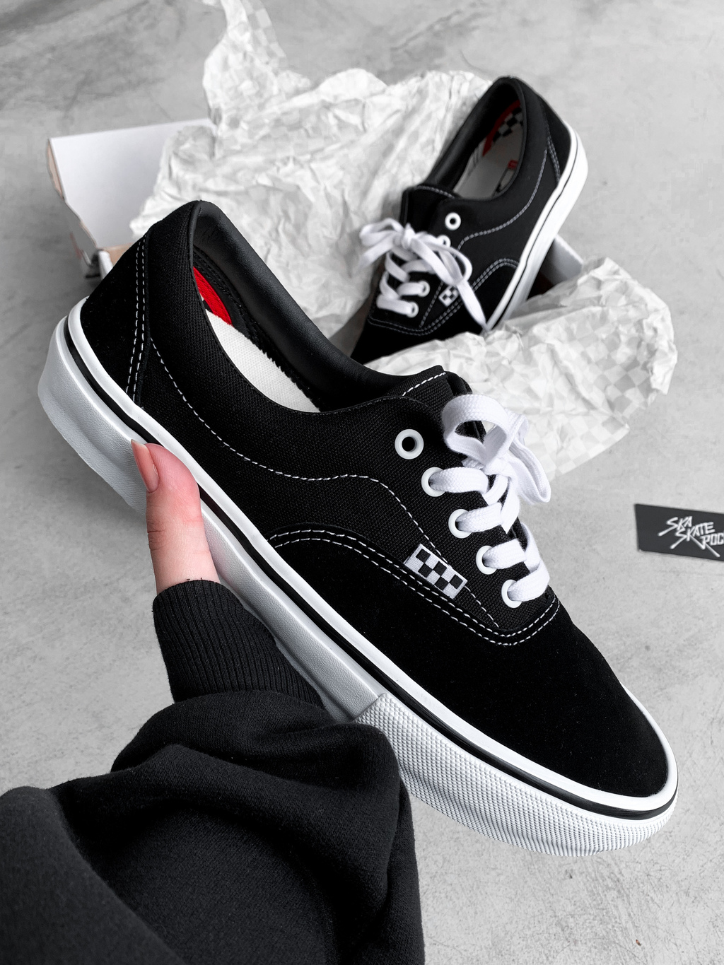 Tênis Vans Era Skate Preto | Ska Skate Rock